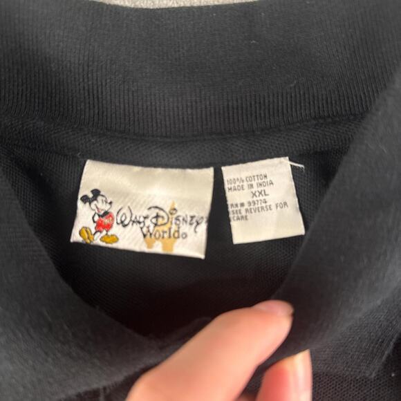 Vintage Navy Blur Disney Mickey Mouse Button-Up Collared Shirt Size 2XL - Picture 3 of 7